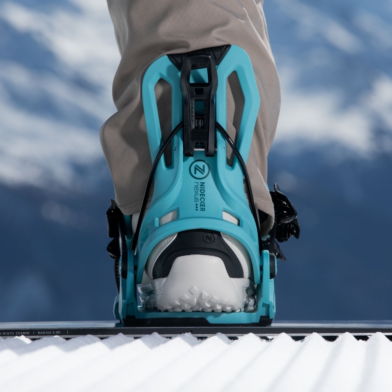 Wiązania snowboardowe unisex Nidecker 2026 Flow Nexus Turquoise