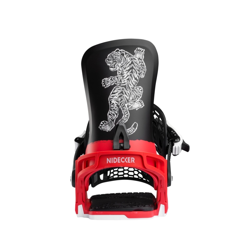 Wiązania snowboardowe unisex Nidecker 2026 Kaon Red Tiger