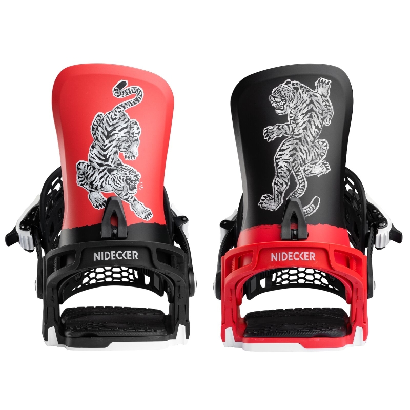 Wiązania snowboardowe unisex Nidecker 2026 Kaon Red Tiger
