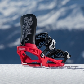 Wiązania snowboardowe unisex Nidecker 2026 Kaon Red Tiger