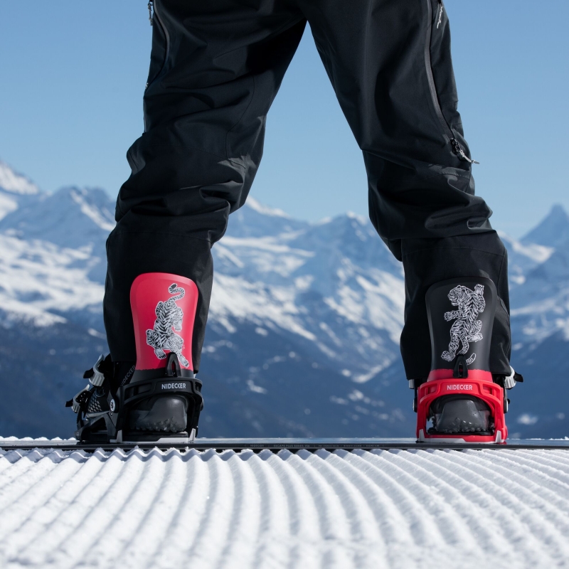 Wiązania snowboardowe unisex Nidecker 2026 Kaon Red Tiger