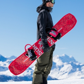 Wiązania snowboardowe unisex Nidecker 2026 Kaon Red Tiger
