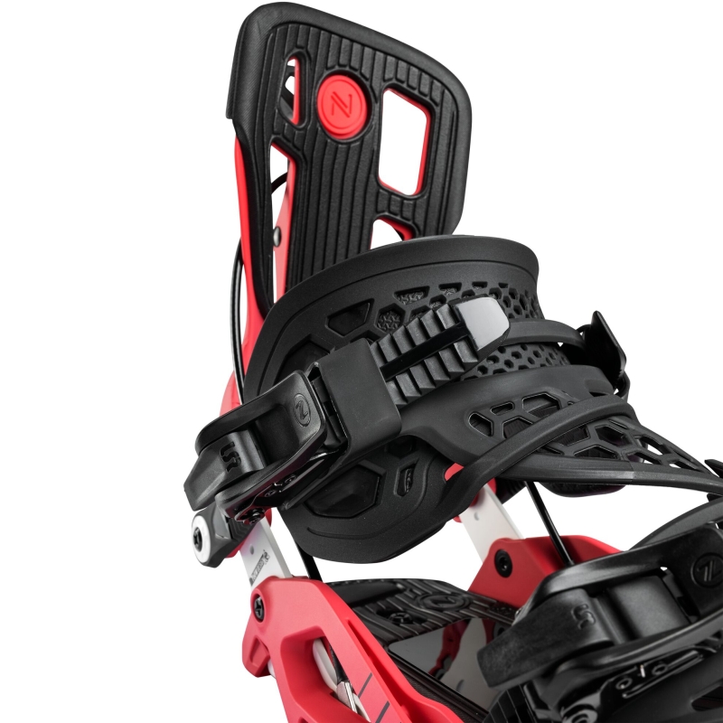 Snowboard bindings unisex Nidecker 2026 Flow Fuse Hybrid Crimson
