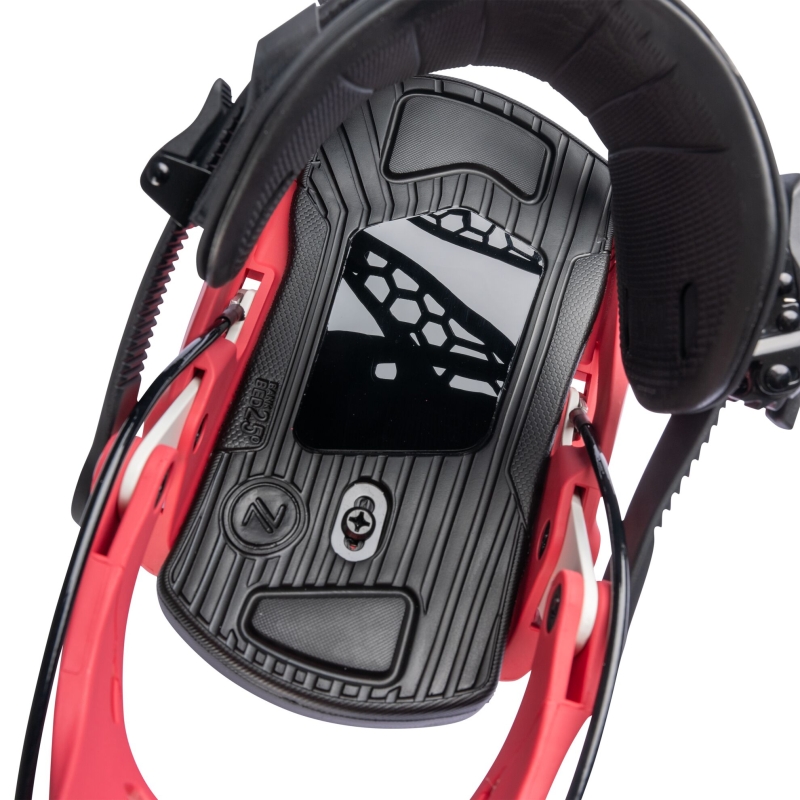 Snowboard bindings unisex Nidecker 2026 Flow Fuse Hybrid Crimson