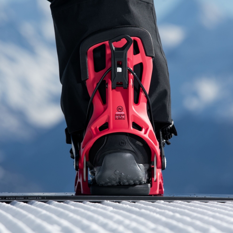 Snowboard bindings unisex Nidecker 2026 Flow Fuse Hybrid Crimson