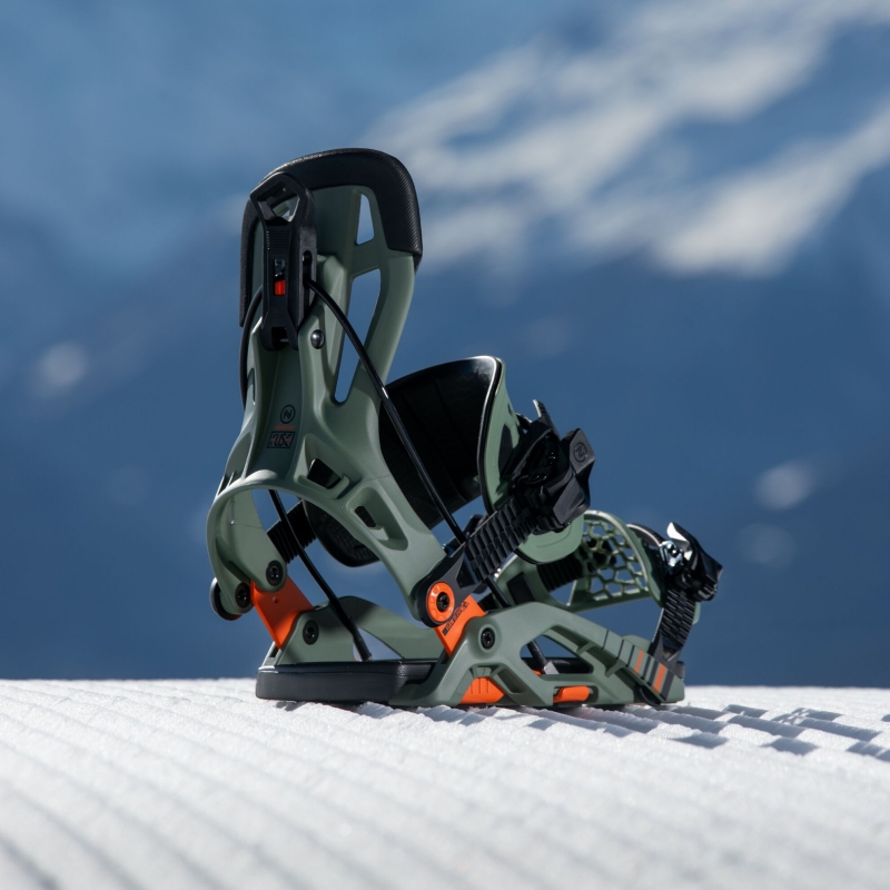 Snowboard bindings unisex Nidecker 2026 Flow Fuse Hybrid Khaki