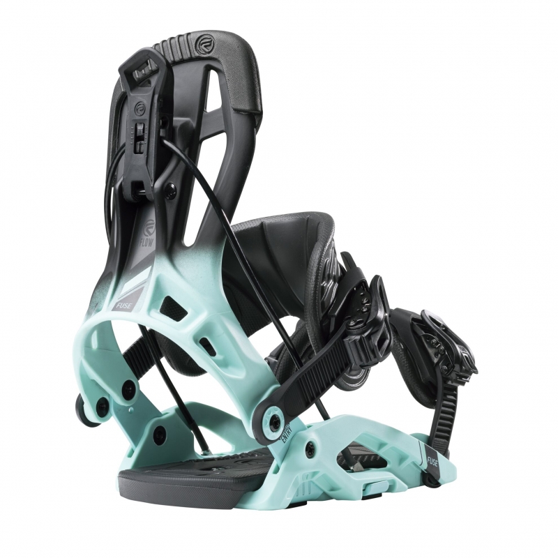 Wiązania snowboardowe Flow 2023 -  Fuse Blackaqua XL
