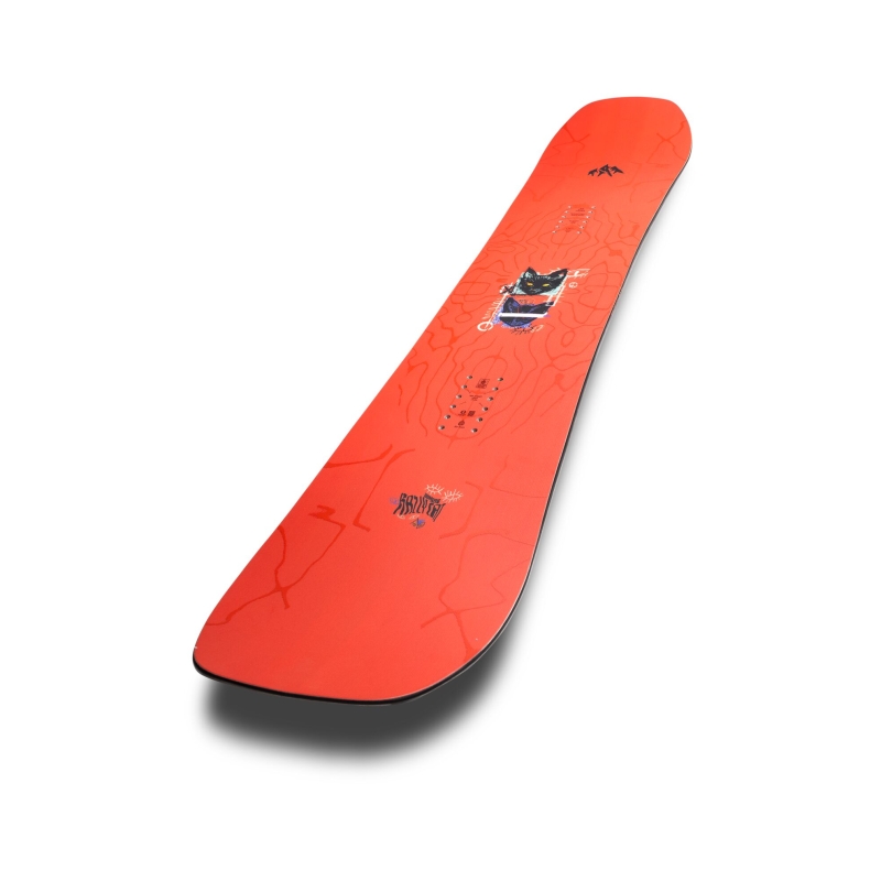 Snowboard board women Jones 2026 Rally Cat Red