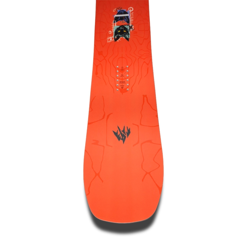 Snowboard board women Jones 2026 Rally Cat Red