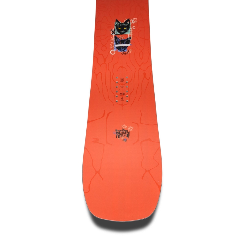 Snowboard board women Jones 2026 Rally Cat Red