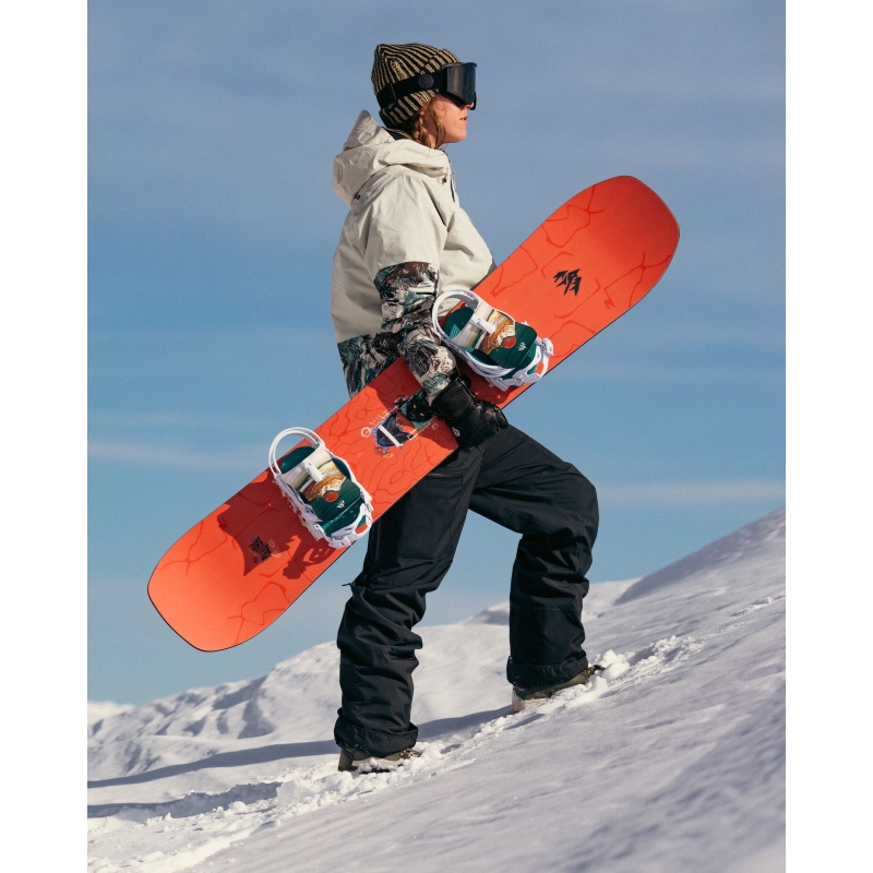 Snowboard board women Jones 2026 Rally Cat Red