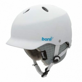Kask snowboardowy damski  Bern SNOW LENOX S EPS MATTE WHITE W/GREY KNIT - S