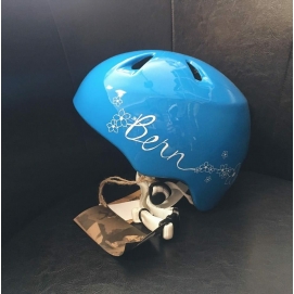 Kask snowboardowy damski  Bern SNOW GIRLS NINA XS-S GLOSE BLUE FLOWER GRAPHIC - XS/S
