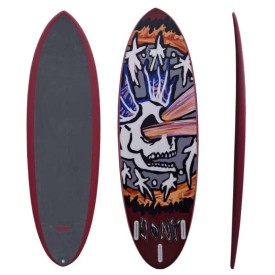 Deska surfingowa UP Gony HS Grey/Burgundy - 5´8 UŻYWANA