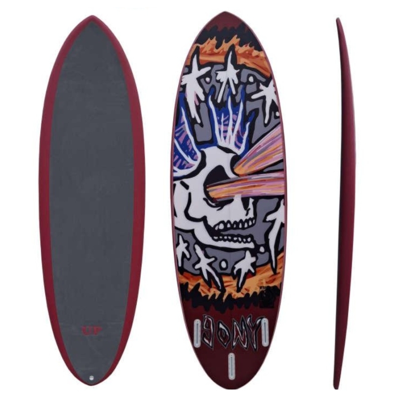 Deska surfingowa UP Gony HS Grey/Burgundy - 5´8