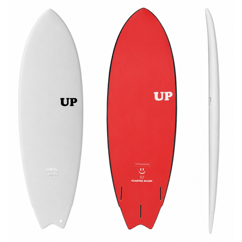 Deska surfingowa UP Vampire Performance White/Red