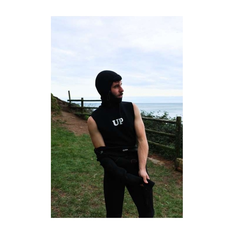 Hoodie neoprene youth UP Performance 5/4 FZ Black