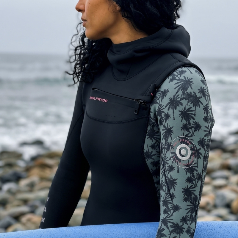 Neoprene wetsuit women NeilPryde Vamp 5/4 Hooded GBS FZ C3