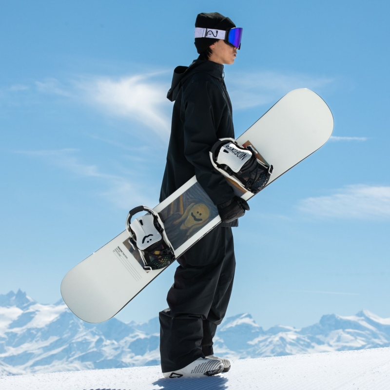 Snowboard board Men Nidecker 2027 Tape Deck White Black