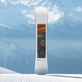 Snowboard board herren Nidecker 2027 Tape Deck White Black