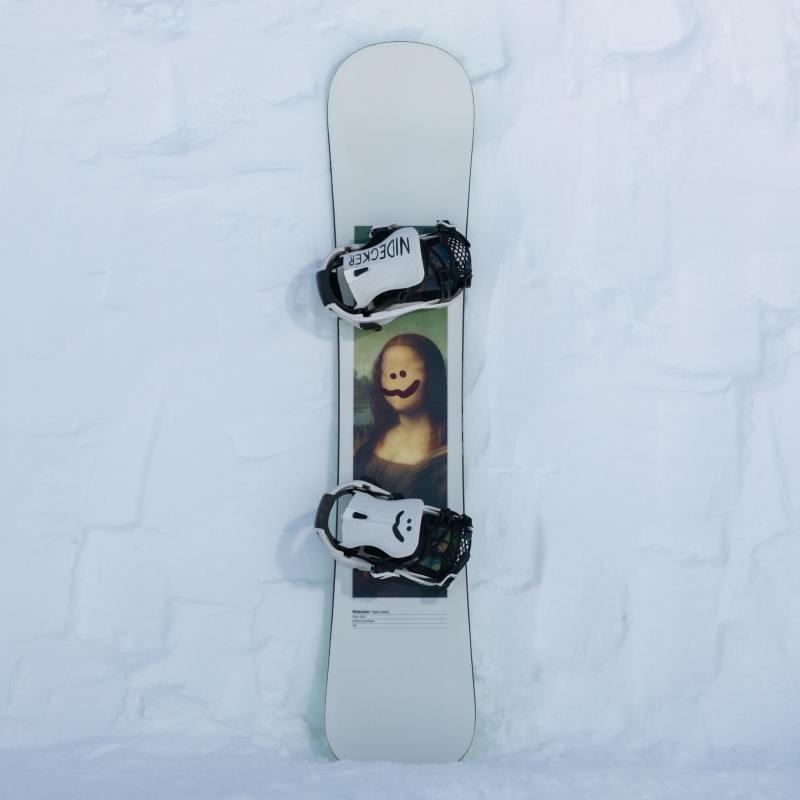 Deska snowboardowa męska Nidecker 2027 Tape Deck White Black
