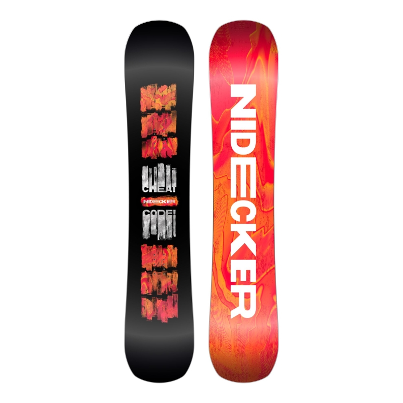 Deska snowboardowa męska Nidecker 2027 Cheat Code Men Black Orange White