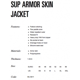 Kurtka Neoprenowa NeilPryde SUP ARMOR Skin Jacket - S