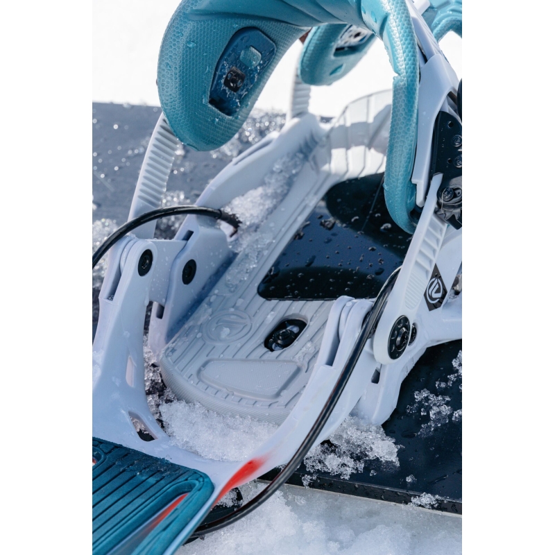 Wiązania snowboardowe unisex Flow 2024 Fuse Gray L