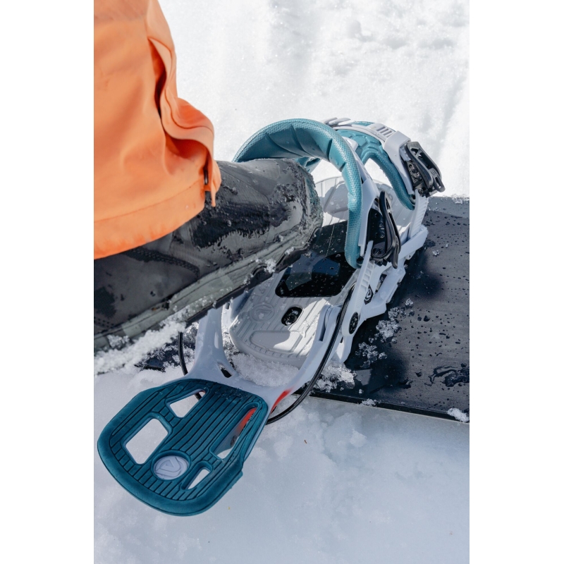 Wiązania snowboardowe unisex Flow 2024 Fuse Gray L