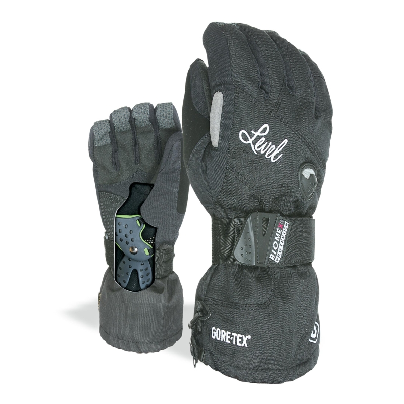 Gloves women LEVEL Half Pipe Gore Tex Black