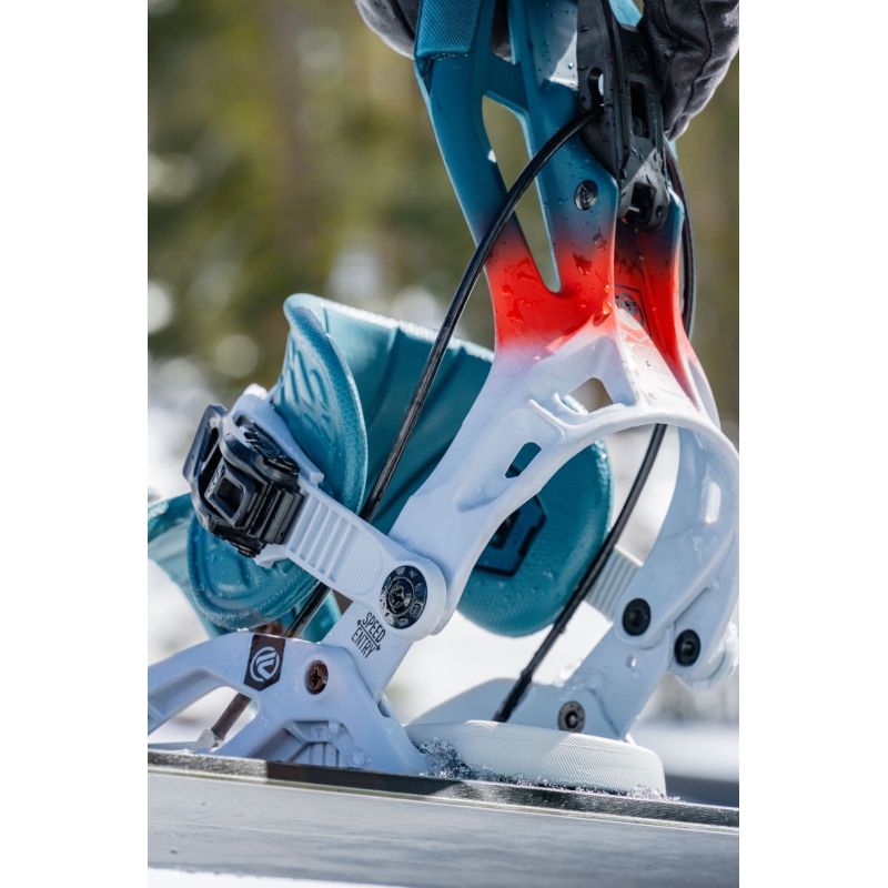 Wiązania snowboardowe unisex Flow 2024 Fuse Gray L