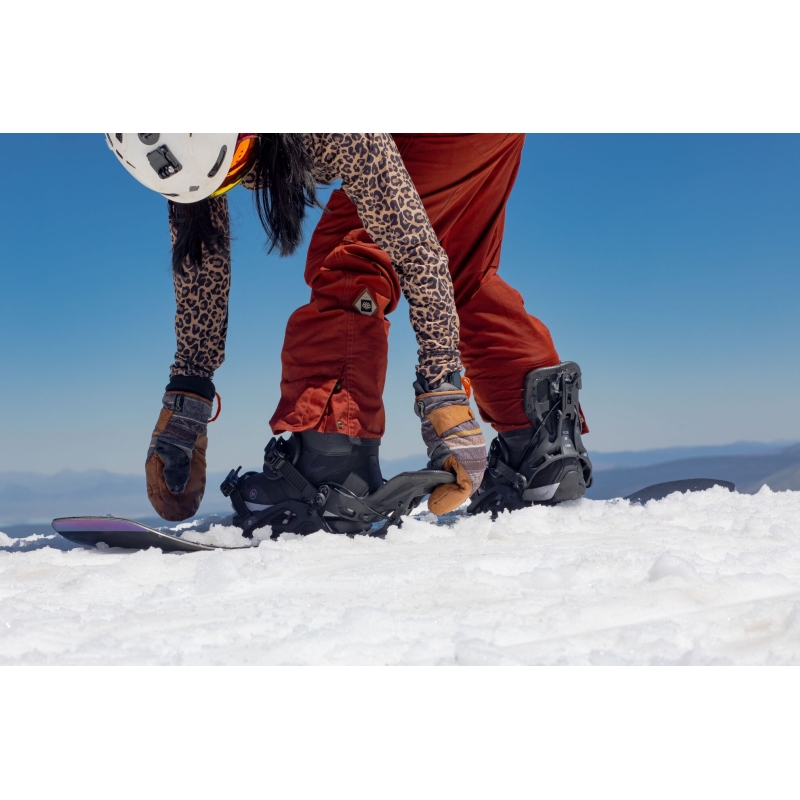 Wiązania snowboardowe damskie Flow 2024 Omni Black L