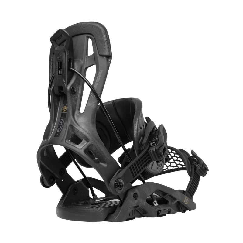 Wiązania snowboardowe unisex Flow 2024 Fuse-Carbon Hybrid Graphite L