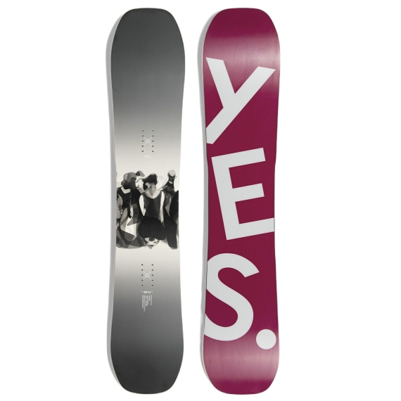 Deska Snowboardowa męska YES 2024 All-In amarant 158