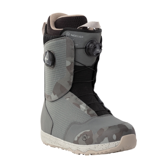 Buty snowboardowe męskie Nidecker 2023 Rift Gray Camo 090 Buty snowboardowe męskie Nidecker 2023 Rift Gray Camo 090