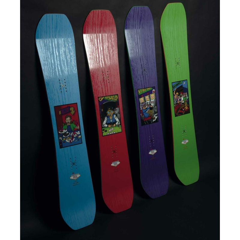 Deska Snowboardowa męska YES 2024 Jackpot green 158