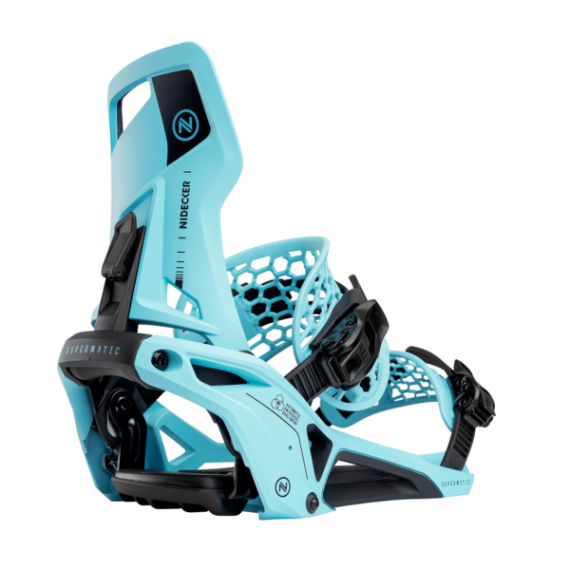 Wiązania snowboardowe unisex Nidecker 2025 Supermatic EscapeCyan XL Wiązania snowboardowe unisex Nidecker 2025 Supermatic EscapeCyan XL