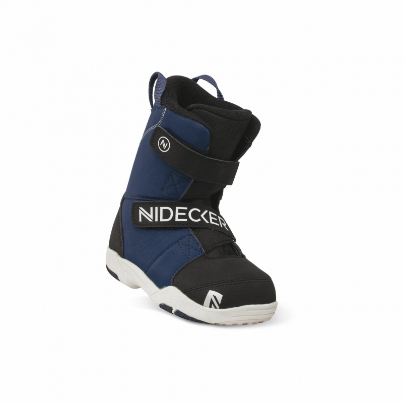 Buty snowboardowe dziecięce Nidecker 2021 Micron Mini Velcro Blk 11-12c