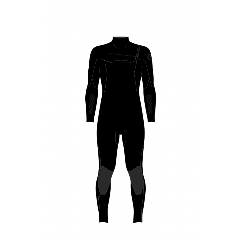 Neopren wetsuit DL GBS 2022 Mission Fullsuit 5/4/3 FZ C1 blk-48