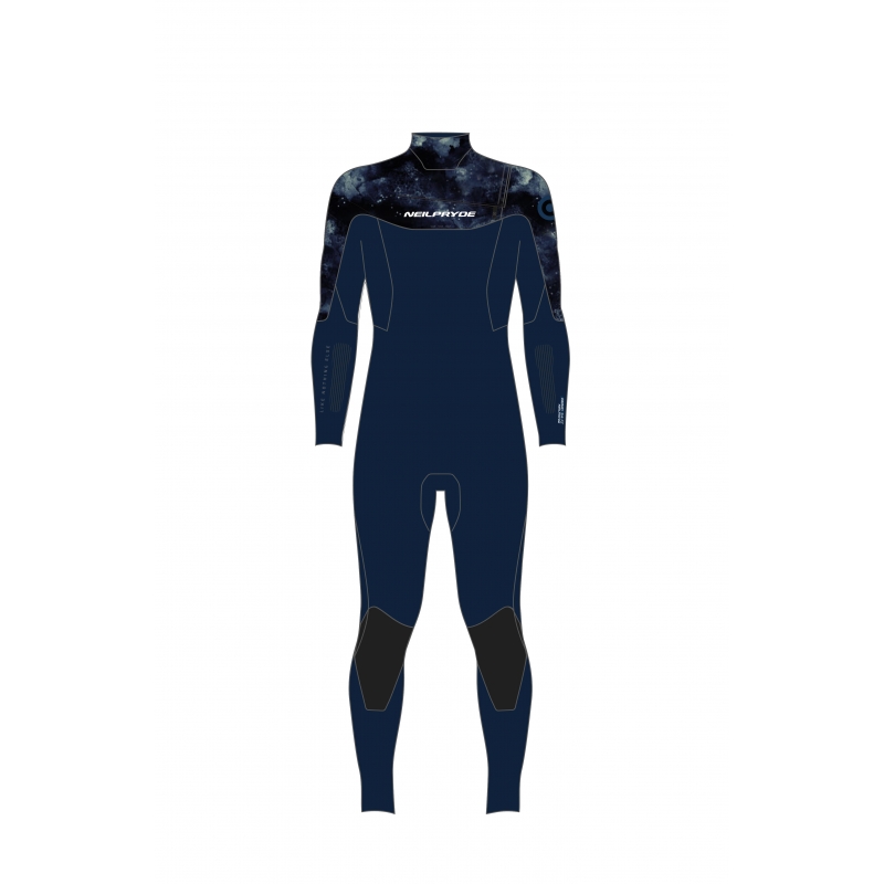 Neopren wetsuit DL GBS 2022 Wizard Fullsuit 5/4 FZ C2 blue-102