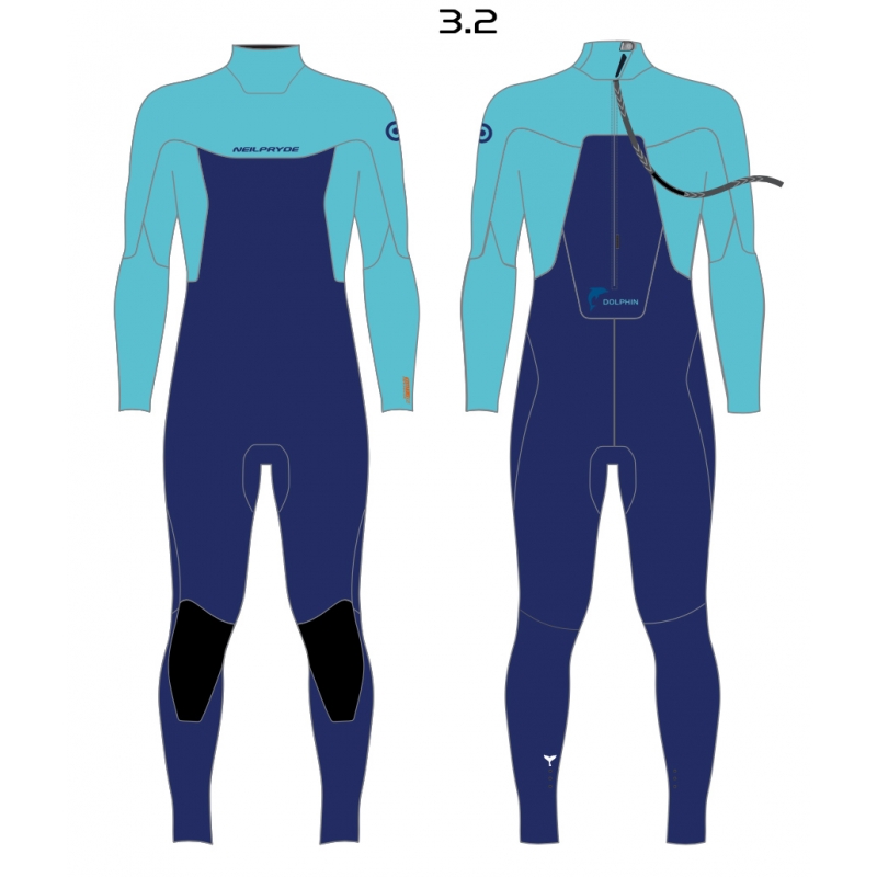 Neopren wetsuit DL FL 2022 Dolphin Youth 3/2 BZ C1 navy-12