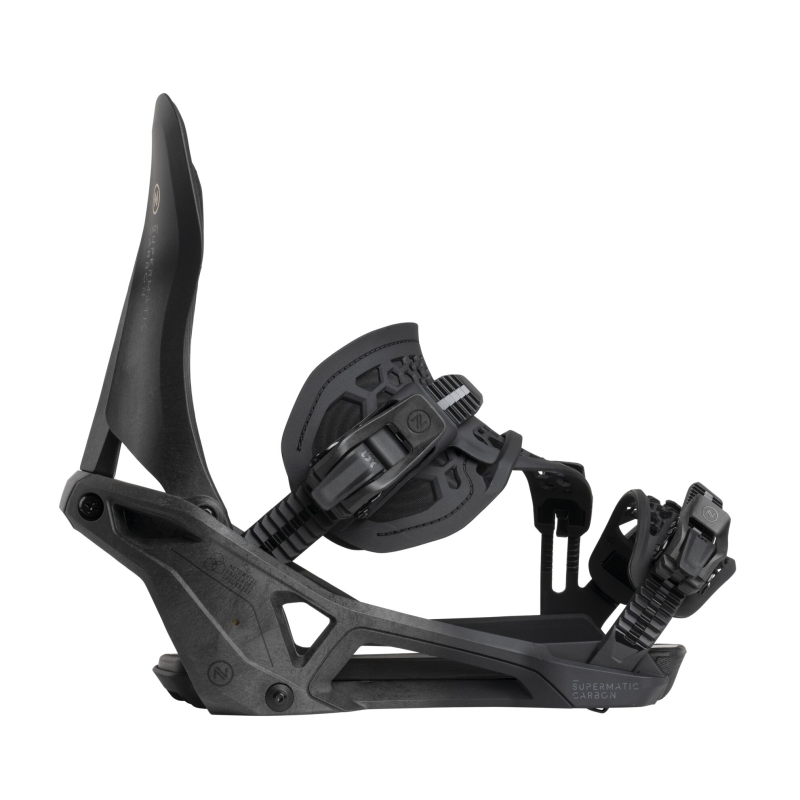 Wiązania snowboardowe unisex Nidecker 2025 Supermatic Carbon Black L
