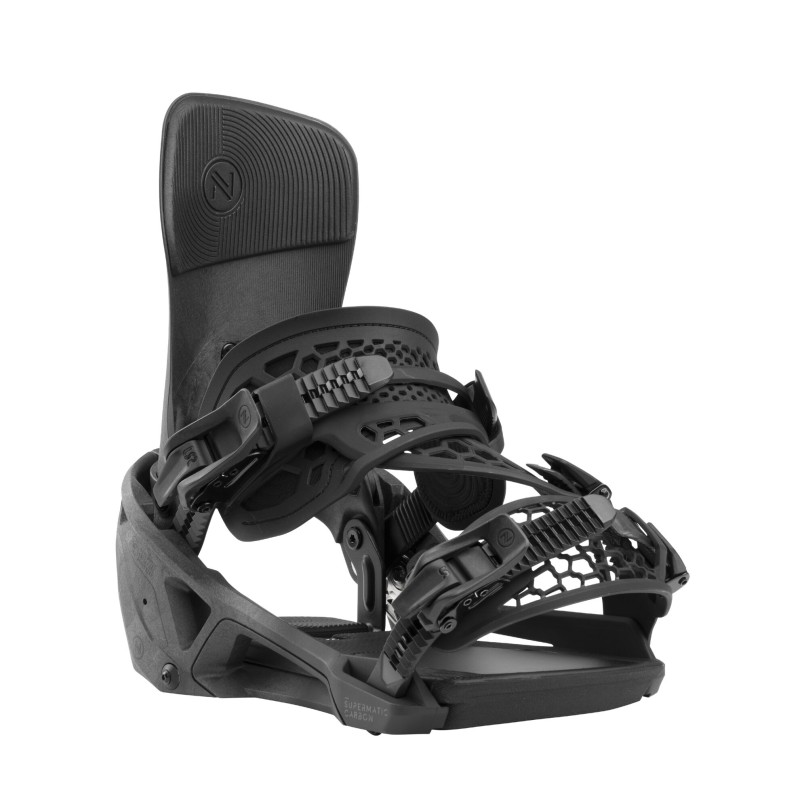 Wiązania snowboardowe unisex Nidecker 2025 SUPERMATIC® Carbon Black