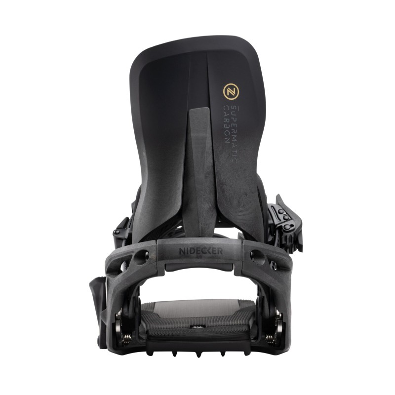 Wiązania snowboardowe unisex Nidecker 2025 SUPERMATIC® Carbon Black