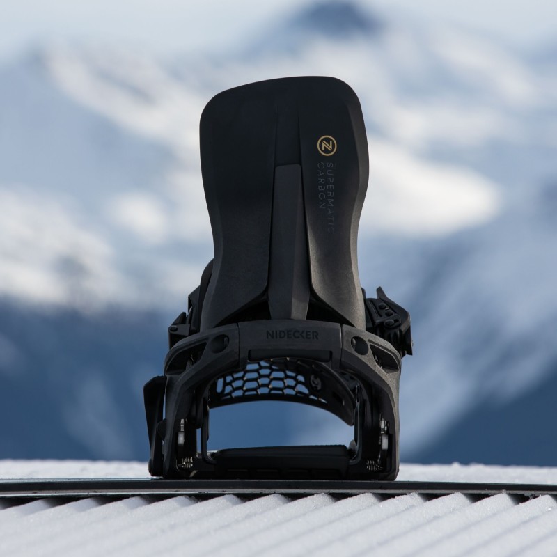 Wiązania snowboardowe unisex Nidecker 2025 SUPERMATIC® Carbon Black