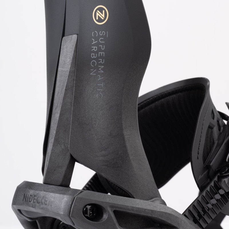 Wiązania snowboardowe unisex Nidecker 2025 SUPERMATIC® Carbon Black
