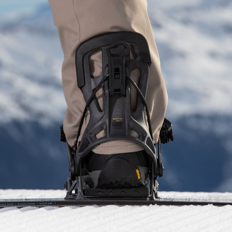Wiązania snowboardowe unisex Nidecker 2025 Flow Nx2-Carbon Hybrid Black XL