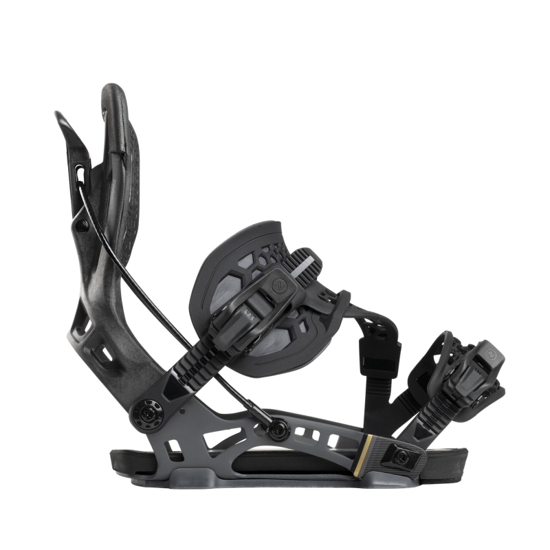 Wiązania snowboardowe unisex Nidecker 2025 Flow Nx2-Carbon Hybrid Black L