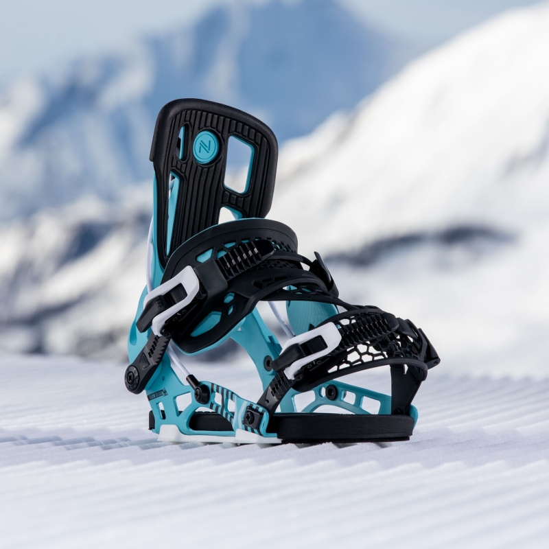 Wiązania snowboardowe unisex Nidecker 2025 Flow Nx2 Hybrid Cyan L