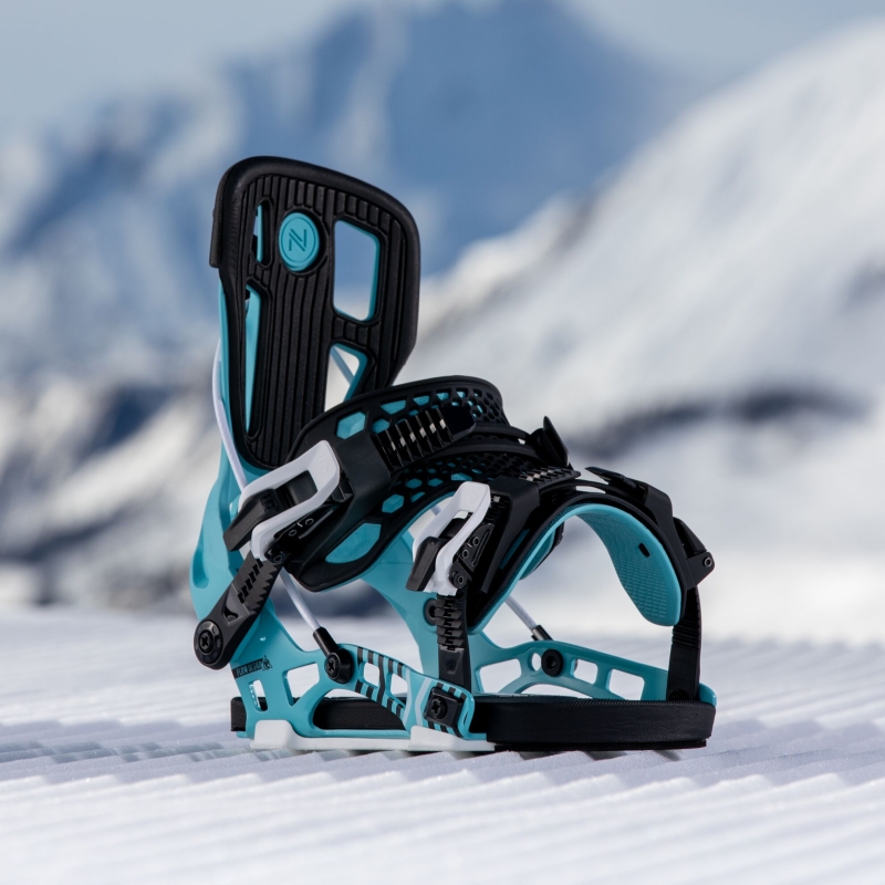 Wiązania snowboardowe unisex Nidecker 2025 Flow Nx2 Cyan XL